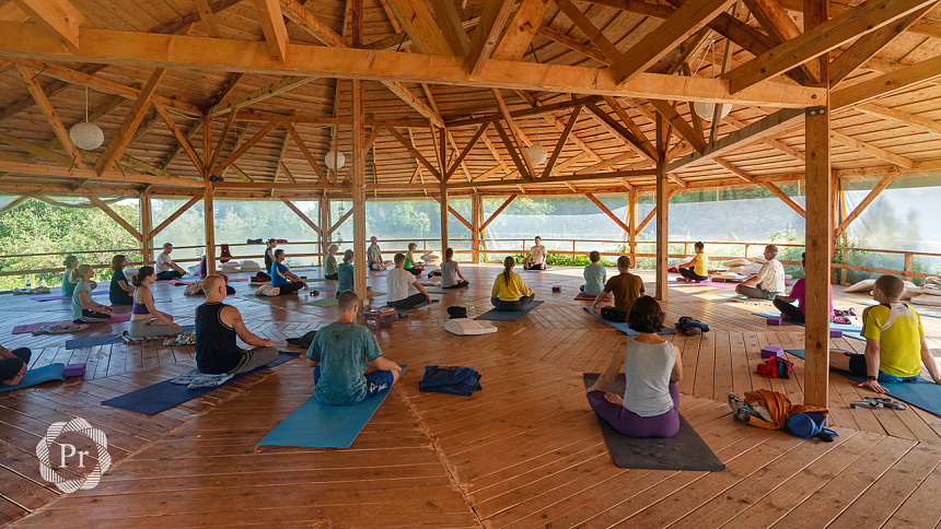 Йога утром фото