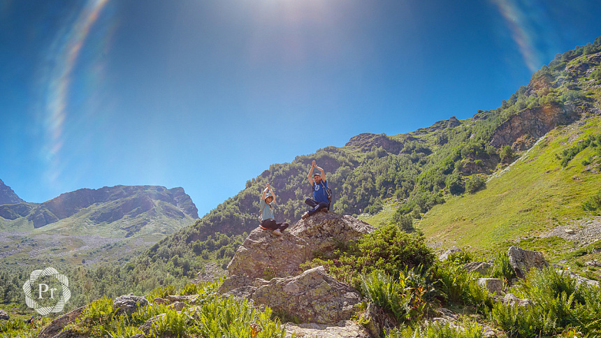 радуга и горы фото