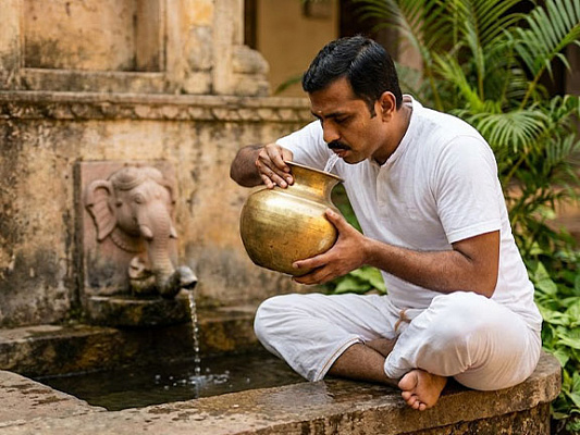 Очищение желудка: осваиваем гаджа-карани (гаджа-крия)