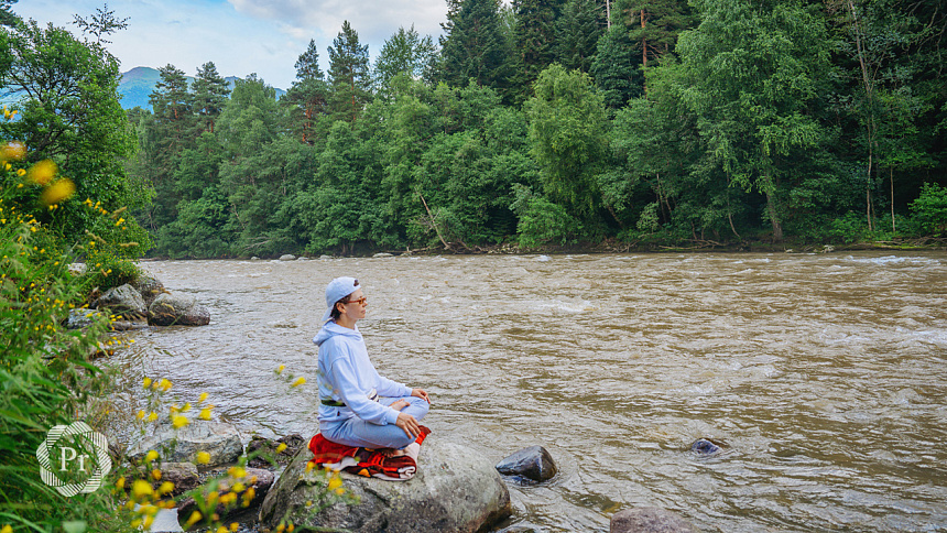 пранаяма у воды фото
