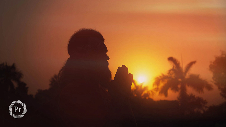 намасте и солнце фото